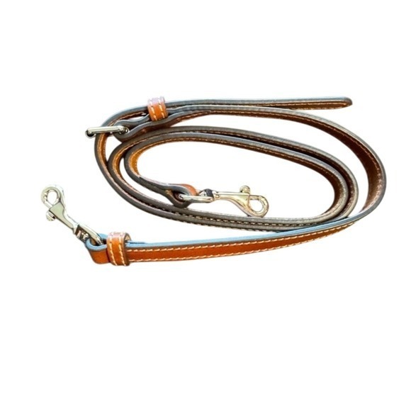 Dooney & Bourke Black and Brown Leather Satchel - Picture 8 of 13